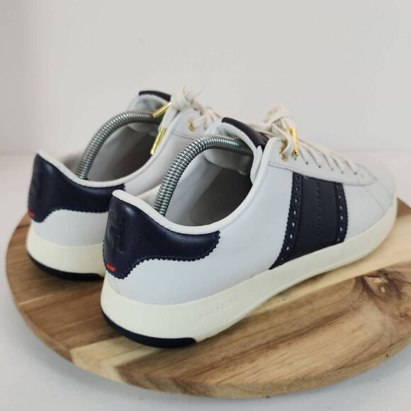 Cole Haan GrandPrø Tennis Sneaker Men's Size 10 M White & Blue - Picture 5 of 12